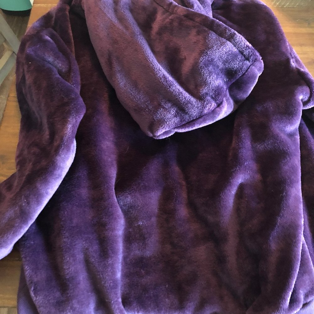 SUPER COZY Fuzzy Purple Sweatshirt XL